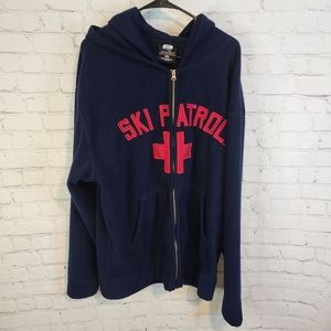 Men's Steve & Barry's "Ski Patrol" zip up sweater, size XXL